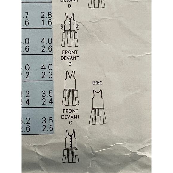 Butterick 4318 pattern maternity dress jumper top size 18 20 22 - Picture 9 of 9